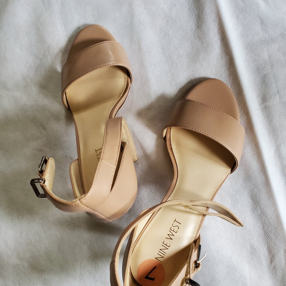 Nude Strappy heels